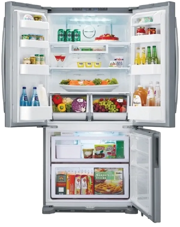 Перевешивание дверей Samsung RF-62 UBPN