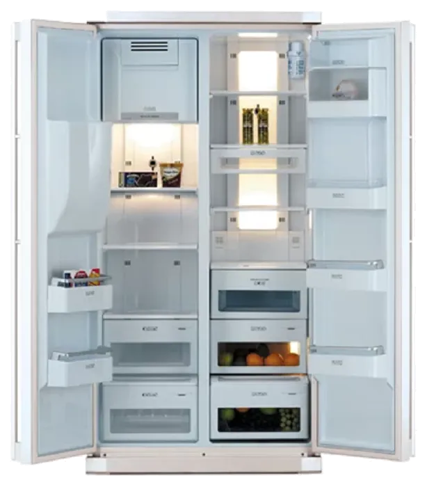 Перевешивание дверей Samsung RSE8KPCW