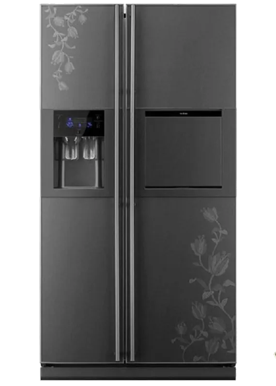 Перевешивание дверей Samsung RSH1KLFB